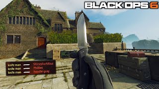 My FIRST GAMES KNIFING in Black Ops 6 [upl. by Menedez]