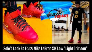 Nike LeBron XIX Low quotLight Crimsonquot [upl. by Ynahpit929]