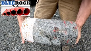 BLUEROCK Diamond Core Bit Concrete and Rebar Wall Drilling Demo [upl. by Buke]