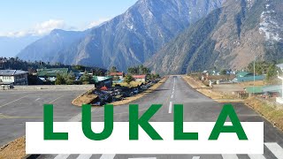 Lukla airport take off runway  Worlds most dangerous airport [upl. by Ennazor2]