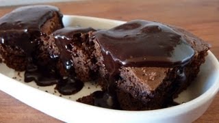 Receta Brownies con salsa de Chocolate Sin Gluten ni leche [upl. by Landahl243]