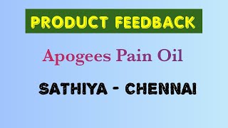 apogees  pain oil  Sathya  chennai [upl. by Cheke]