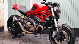 Ducati monster 821 single sided swingarm conversion [upl. by Lesli]