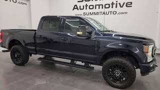 2022 FORD F250 LARIAT FX4 BLACK APPEARANCE 73L ANTIMATTER BLUE 4K WALKAROUND 14130Z SOLD [upl. by Imuyam229]