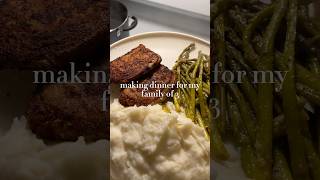 making dinner for my family of 3 🫶🏽 food cooking asmr asmrcooking [upl. by Aratihc]