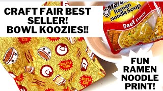 CRAFT FAIR BEST SELLER BOWL KOOZIES EASY AND FUN TO MAKE [upl. by Ijneb]