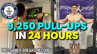 Insane new PullUp Guinness World Record  9250 Pull Ups 24 hours [upl. by Rodenhouse310]