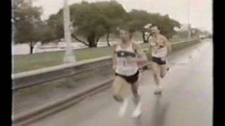 Closing stages of the 1984 Chicago Marathon [upl. by Ahsiekam]