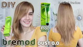 DIY TIPID HAIR COLOR  TIPS amp TUTORIAL AT HOME  NO BLEACH  BREMOD DUST 00  100 Pesos Only [upl. by Ennirac]