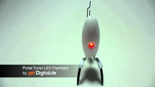 Portal 2 Turret Flashlight mit Sound  getDigitalde [upl. by Skantze]