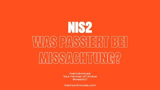 NIS2  Was passiert bei Missachtung [upl. by Ardnuas]