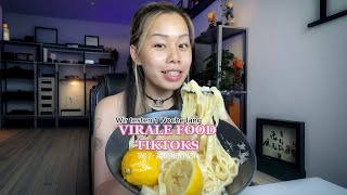 Wir testen 1 Woche lang virale TikTok Food Trends Tag 2  Zitronenpasta 🍋🍝 [upl. by Anayet]