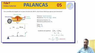 PALANCAS PROBLEMA RESUELTO 05 [upl. by Nnad866]