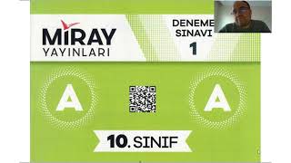 Miray Yayınları 10 Sınıf 1 Deneme Fizik Sorularının Çözümü 2023  2024 [upl. by Sissy]