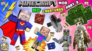 EVIL CHASE ATTACKS MO CREATURES MOD Showcase 3 ISLAND of FORBIDDYNESS Bye Bye FGTEEV Minecraft [upl. by Ynomrah380]