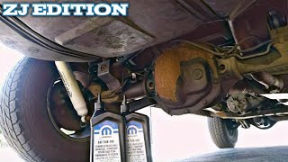 JEEP REAR DIFFERENTIAL FLUID CHANGE [upl. by Yelsew]