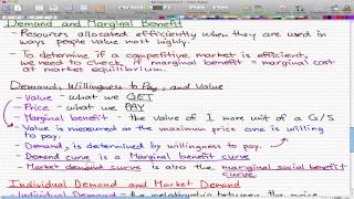 Microeconomics  64 Demand and Marginal Benefit [upl. by Alimat]