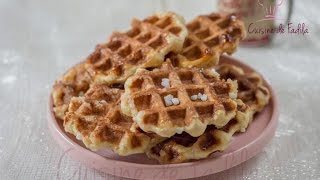 Gaufre de liège طريقة عمل الوافل [upl. by Eatnahc]