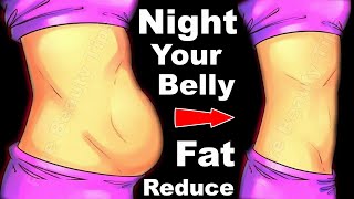 Just Drink This Water at Night Your Belly Fat Reduce like Rain  Pure Beauty Tips [upl. by Ecirtahs]