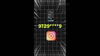 kisi ka mobile number se instagram id kaise nikale  instagram se number kaise nikalevideoshorts [upl. by Mctyre]