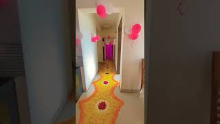 👶 welcome baby  वेलकम बेबी 🎉 welcomebaby welcome balloondecoration shorts decoration [upl. by Boggers]