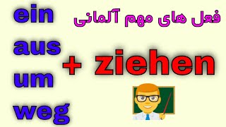 trennbare Verben Deutsch  ziehen einziehen ausziehen umziehen wegziehen [upl. by Niret]