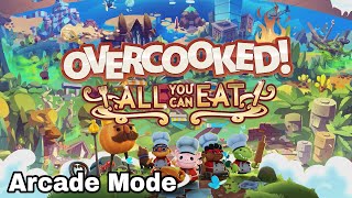 Overcooked All You Can Eat Arcade Mode  PS4 Gameplay [upl. by Haeckel]