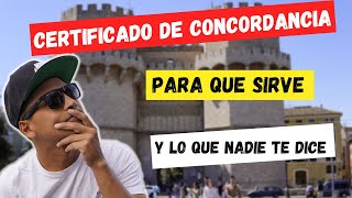 🚨 CERTIFICADO DE CONCORDANCIA  PARA QUE SIRVE Y POR QUE 🫣NADIE ME LO DIJO [upl. by Risley]