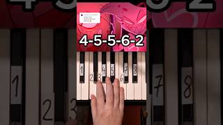 Addict A Hazbin Hotel Song Piano Tutorial shorts [upl. by Leila]