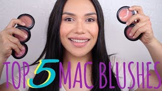 TOP 5 MAC BLUSHES TAN SKIN [upl. by Navannod]