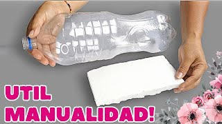 ¡ESTO NO LO VUELVAS A TIRAR NUNCA UTIL IDEA RECICLANDO ESPUMA DE PLASTICO Y BOTELLA DE PLASTICO [upl. by Miru80]