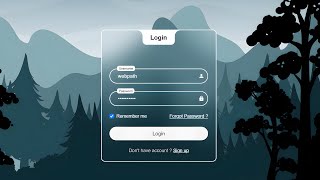 Login Form in Html and Css [upl. by Houlberg353]