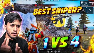 New Dangerous Weapon VSK94 Sniper Solo VS Squad OP Gameplay  Free Fire Max [upl. by Meehaf]