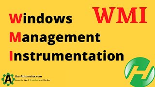 Windows Management Instrumentation WMI and AutoHotkey [upl. by Diarmid830]