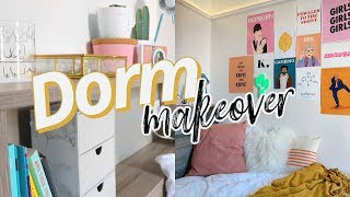 DIY DORM ROOM MAKEOVER  On a Student Budget [upl. by Uel]