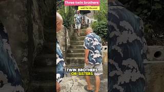 Three twin brothers 😱 voicereaction inenglish usa america [upl. by Anerat]