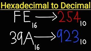 Convert Hexadecimal to Decimal [upl. by Ikilisav375]