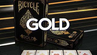 Deck Review  GOLD Bicycle Playing Cards from Elite [upl. by Gaw]