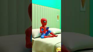 When you leave door open 😱☹ spiderman funny marvel animation shortvideo [upl. by Sackman]