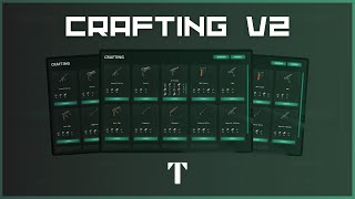 FiveM Crafting Script V2  Gun amp Attachment QBCore amp ESX [upl. by Inohtna]