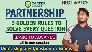 PARTNERSHIP Complete Chapter For Bank Exams  Basic Concepts amp Problems  IBPSSBIRRB 2020 Kaushik [upl. by Anoy]