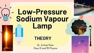 LOW PRESSURE SODIUM VAPOR LAMP  THEORY  LAMP  CLASS 12  BS Physics [upl. by Dnalel]