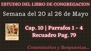 ESTUDIO DE LIBRO DE CONGREGACIÓN ✅ SEMANA DEL 20 AL 26 DE MAYO [upl. by Dib]