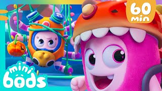 Its Halloween Time  Minibods  Mini Oddbods  Baby Oddbods  Funny Cartoons For Kids [upl. by Annahsit]