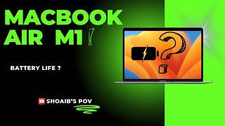 MacBook Air M1 battery life review  my new MacBook Air M1  my first video [upl. by Sophia]