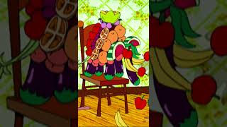 Whats for Dinner Food Fight 🎶🍍  Courage the Cowardly Dog  Cartoon Cartoons  shorts [upl. by Jone]