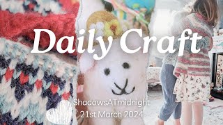 Vintage Knits Socks amp Countryside ♡ Daily Craft UK  Handmade Homemaking  22st March 2024 [upl. by Repsac]