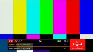 GMA Colorbars Testcard  RPTV Testcard 419am 3JULY 2024 [upl. by Alesram15]