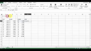 Kursberechnung CHFEUR in Excel [upl. by Etoile]