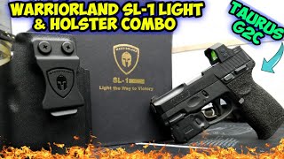 Taurus G2c w Warriorland Light amp Holster Combo iwb Taurus g2c gunlight holster [upl. by Suoirred]